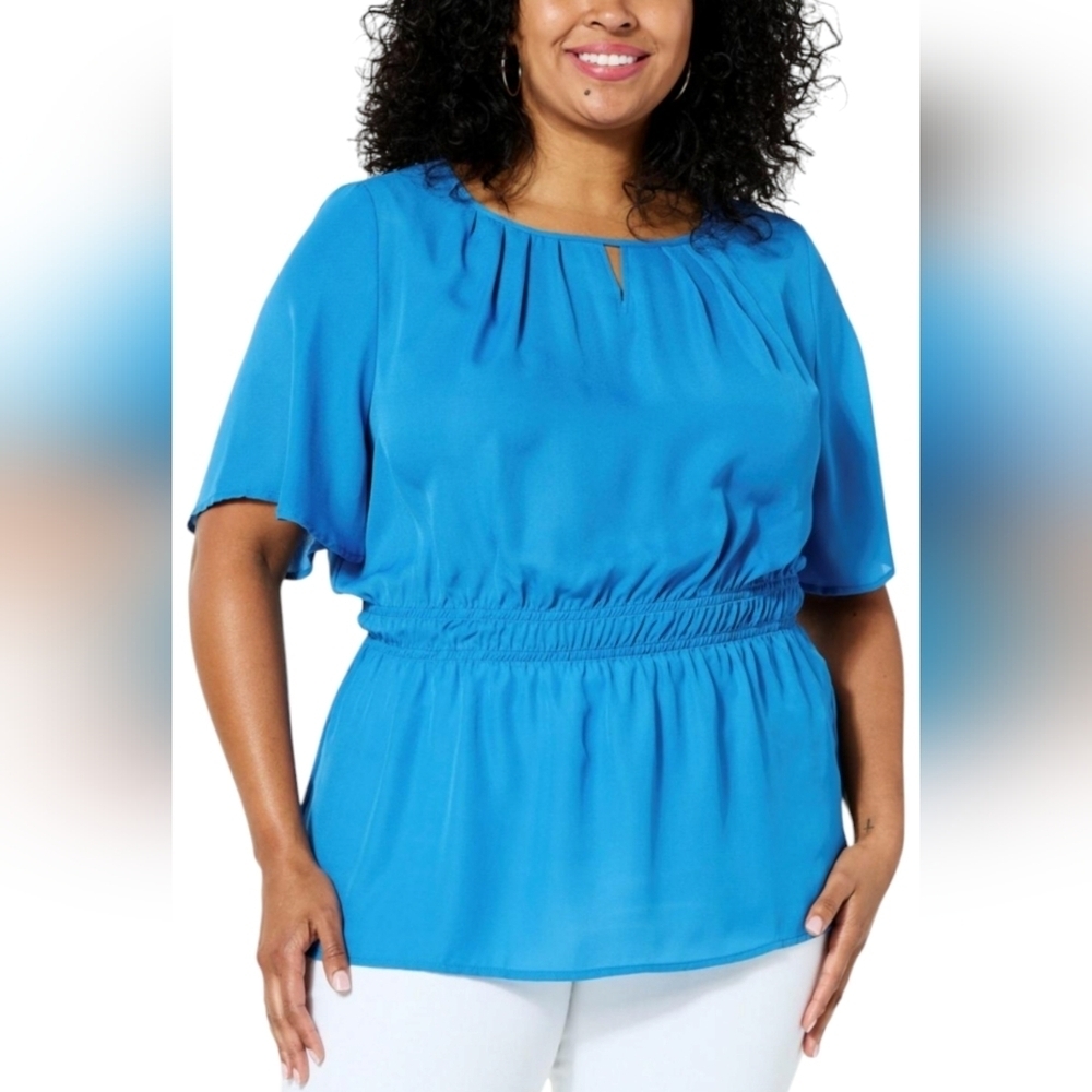 IMAN - NEW Empire Waist Ruffled Sleeves Blouse​​​​